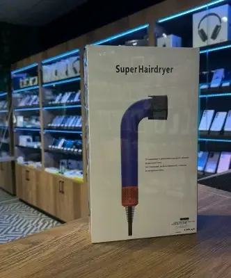 Новый Фен Super Hairdryer Синий 5в1